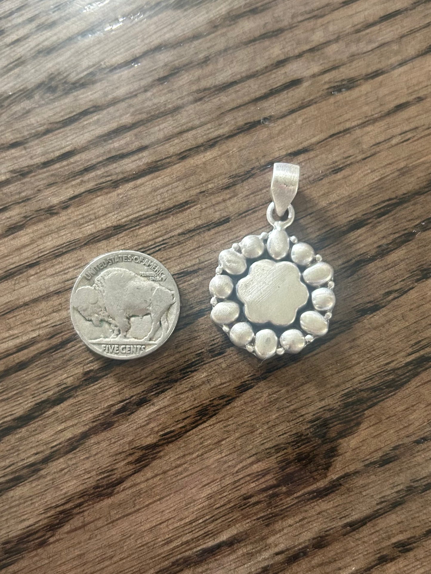 Matte Sterling Silver Pendent