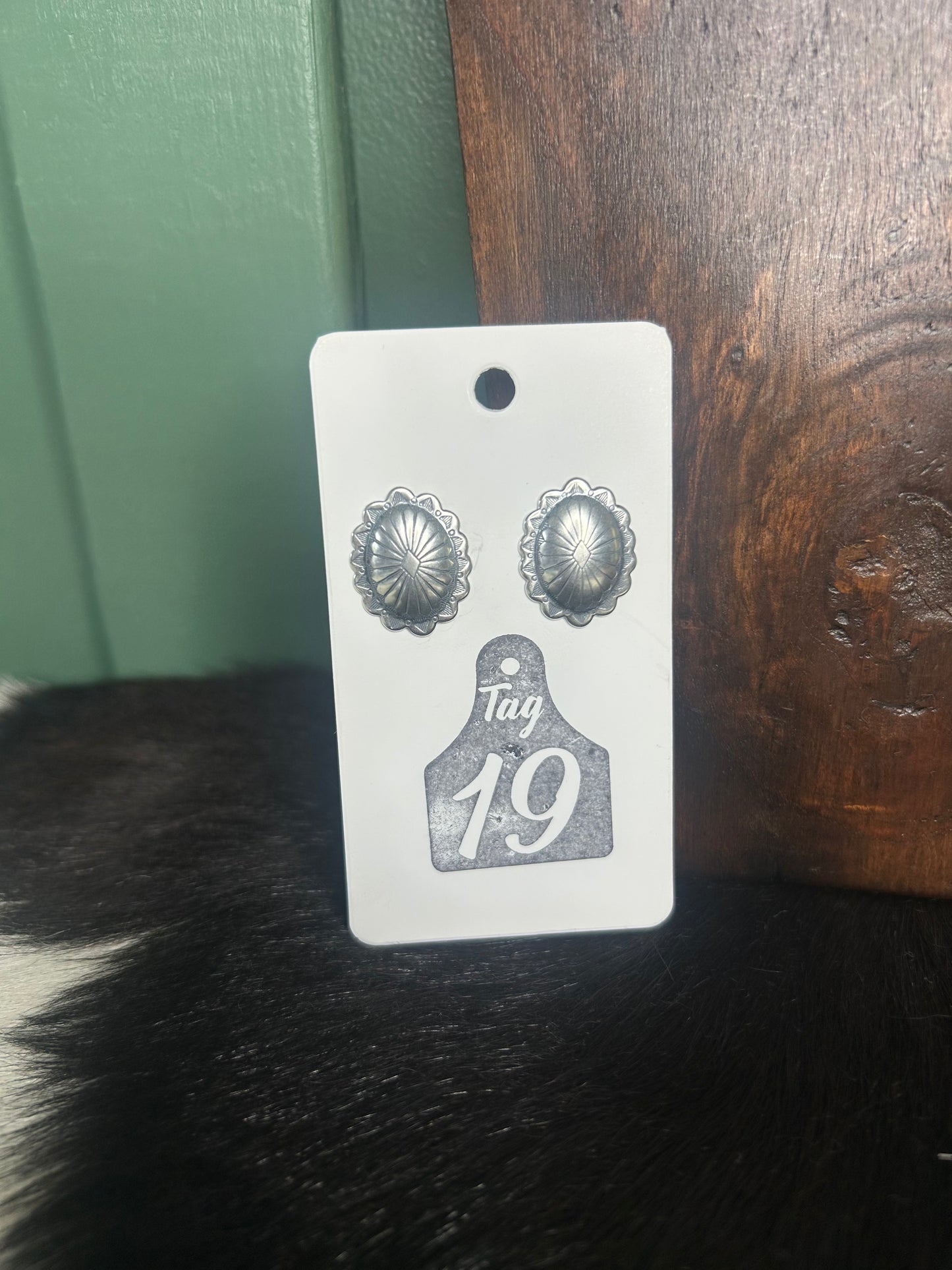 Oval Concho Studs