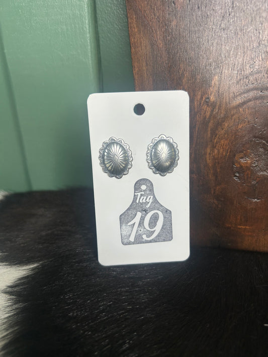 Oval Concho Studs
