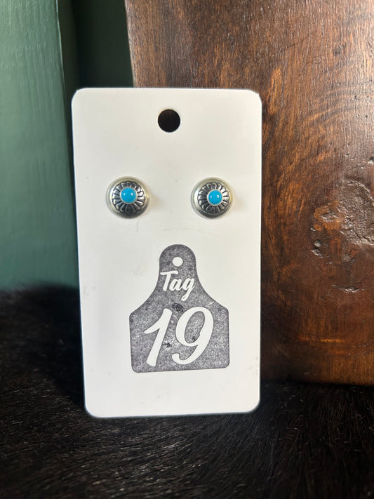 Mini Turquoise Concho