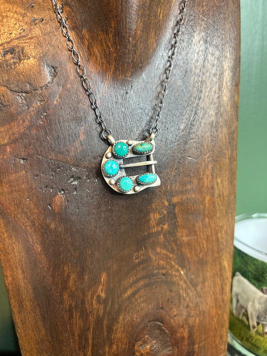 Belt Buckle Necklace