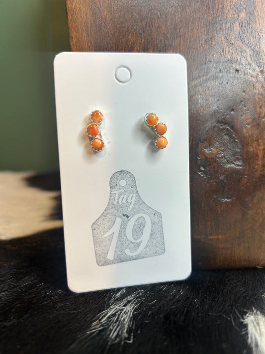 Orange Spiny Stud