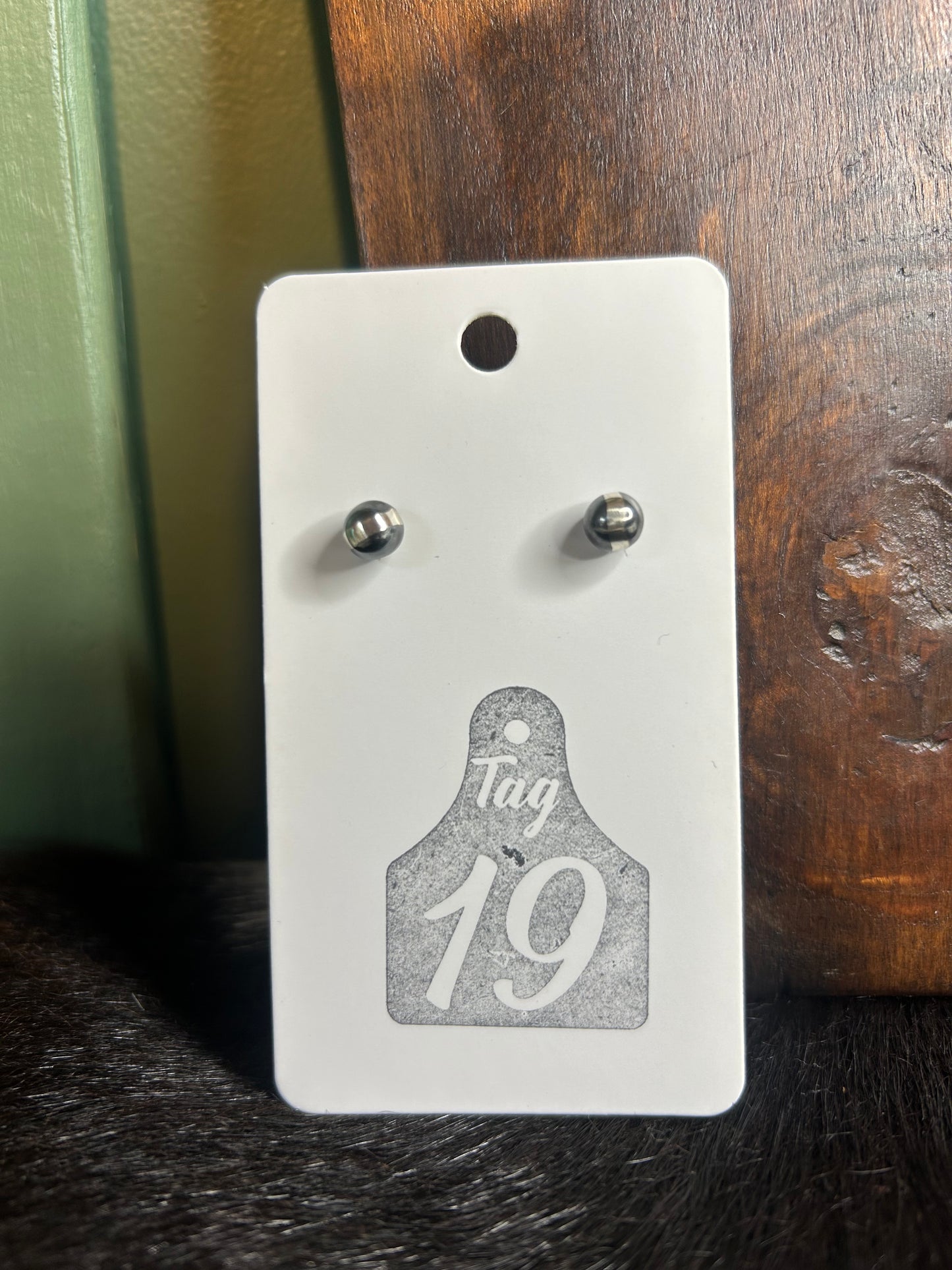 Sterling Pearl Stud Earrings