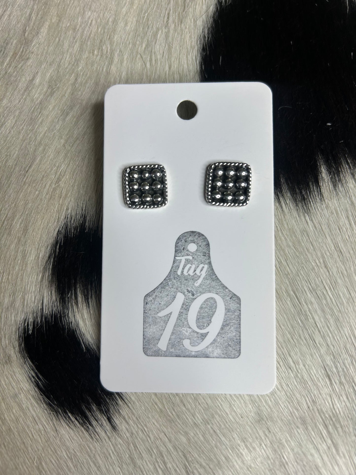 Square Dot Earrings