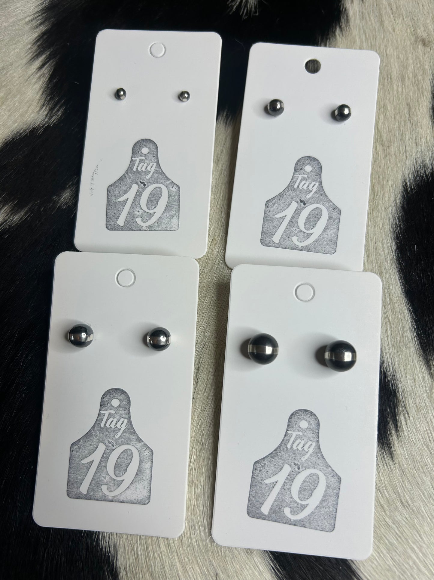 Sterling Pearl Stud Earrings
