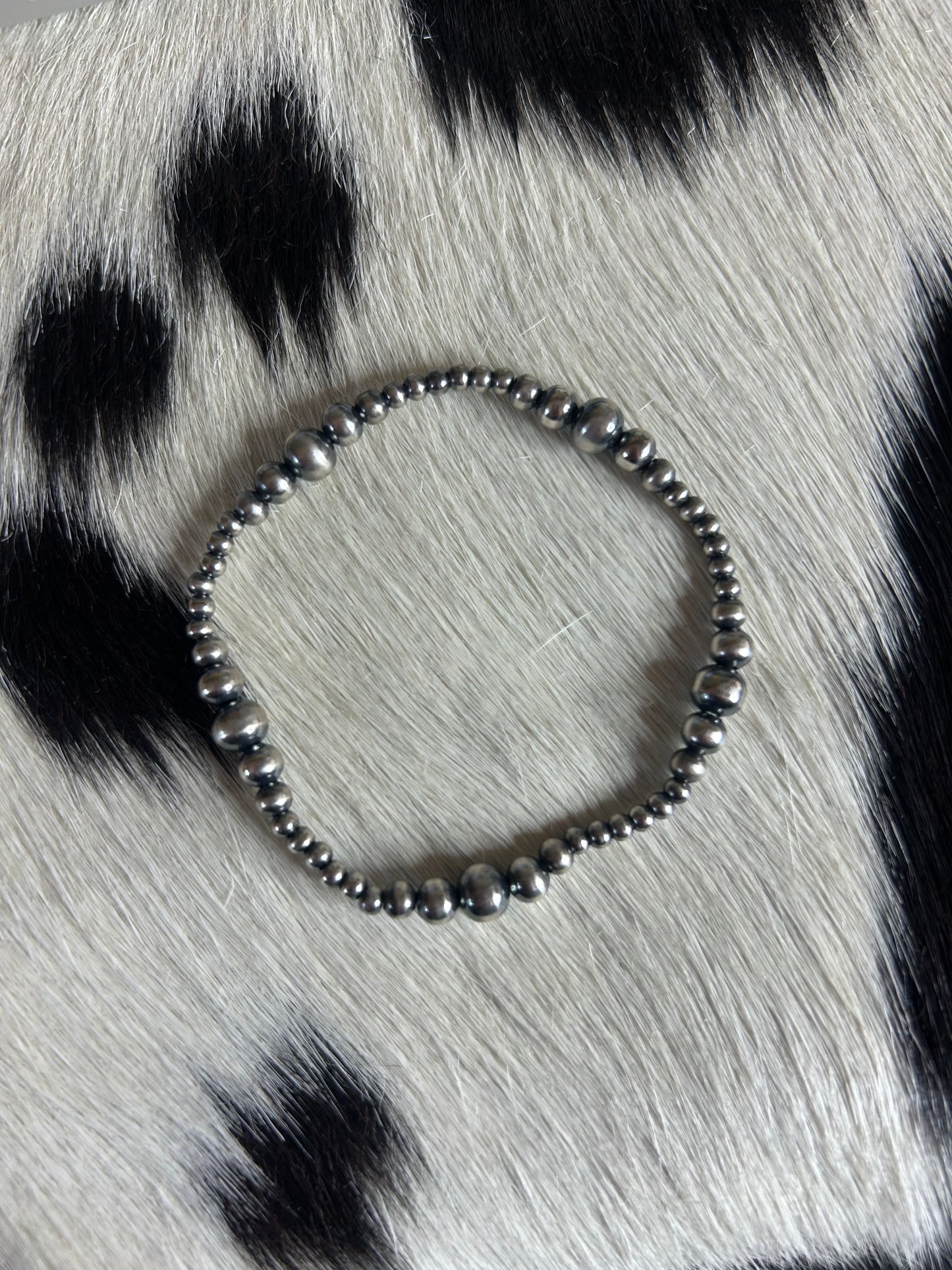 3-6mm Silver Plated Copper Pearl Bracelet