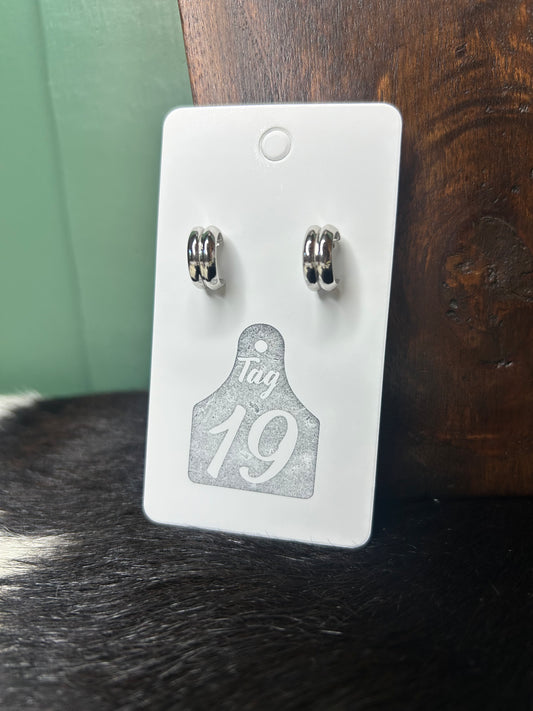 Sterling Huggie Earrings