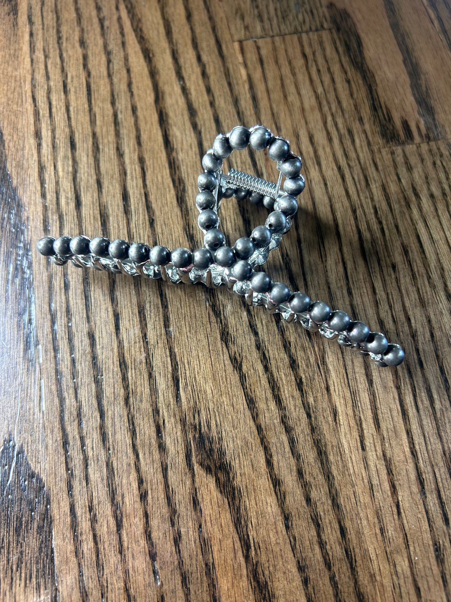 Faux Navajo Pearl Hair Claw Clips