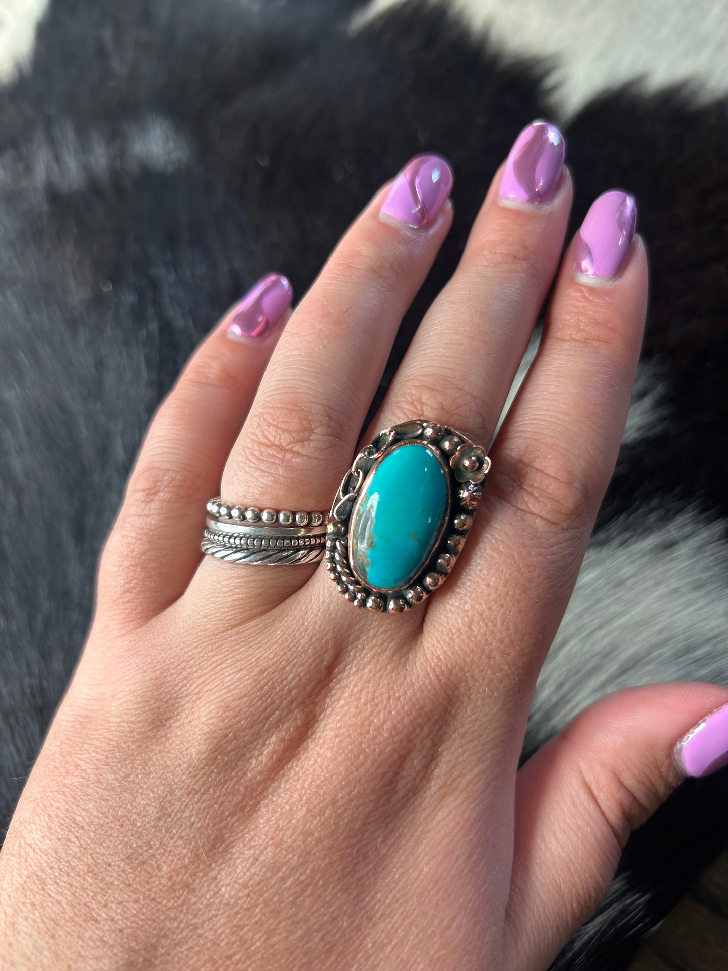 Turquoise Copper Ring