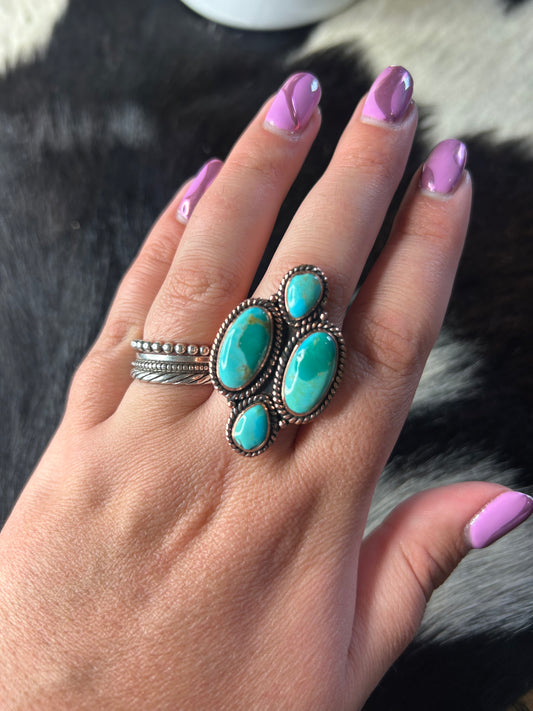 Mohave Turquoise Copper Ring1