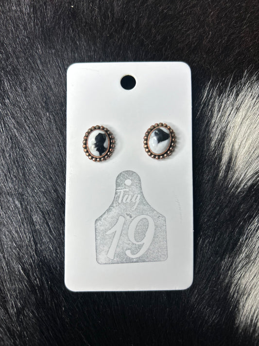 White Buffalo Copper Studs