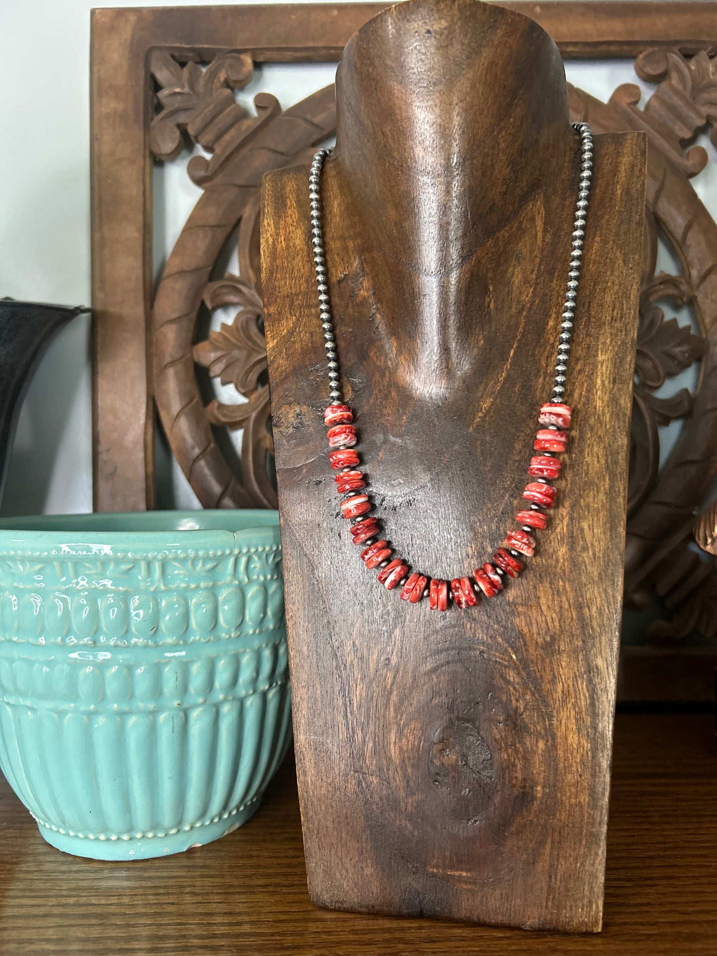 Red Spiny Necklace