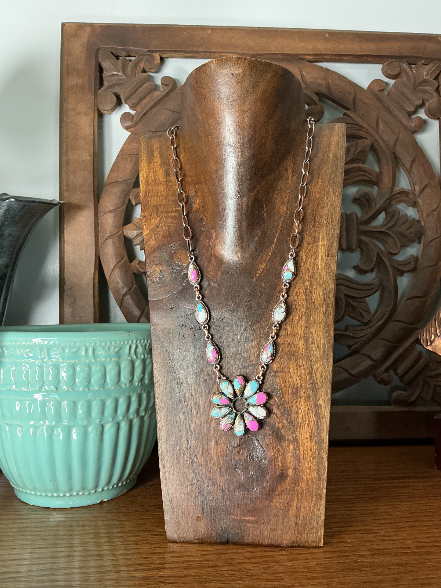 Cotton Candy Copper Necklace