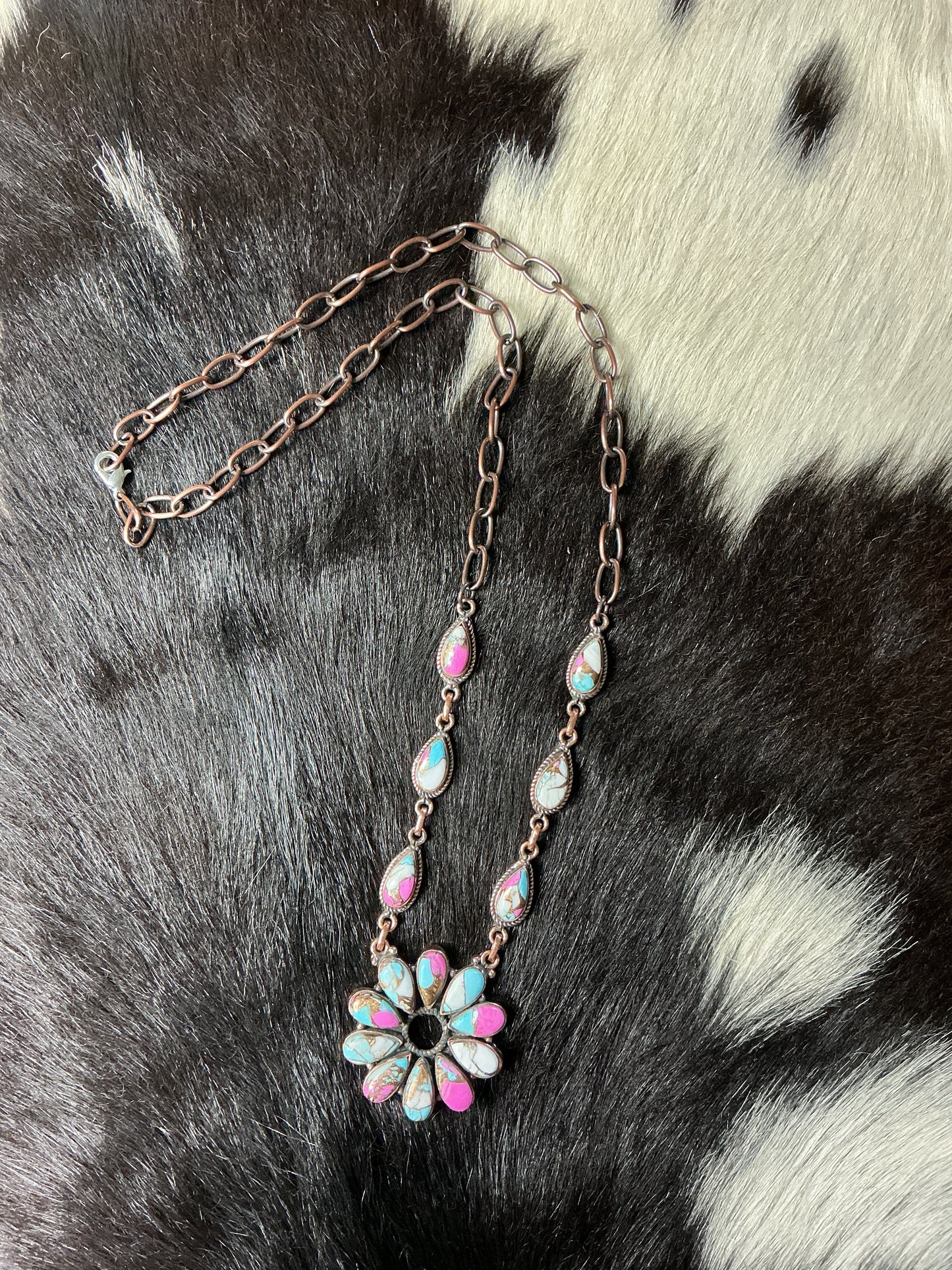 Cotton Candy Copper Necklace
