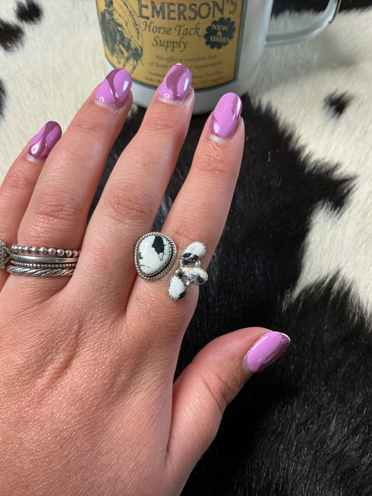 White Buffalo Floater Ring