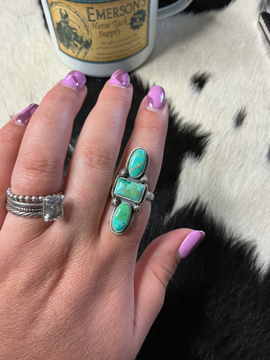 Mohave Turquoise Crawler Ring