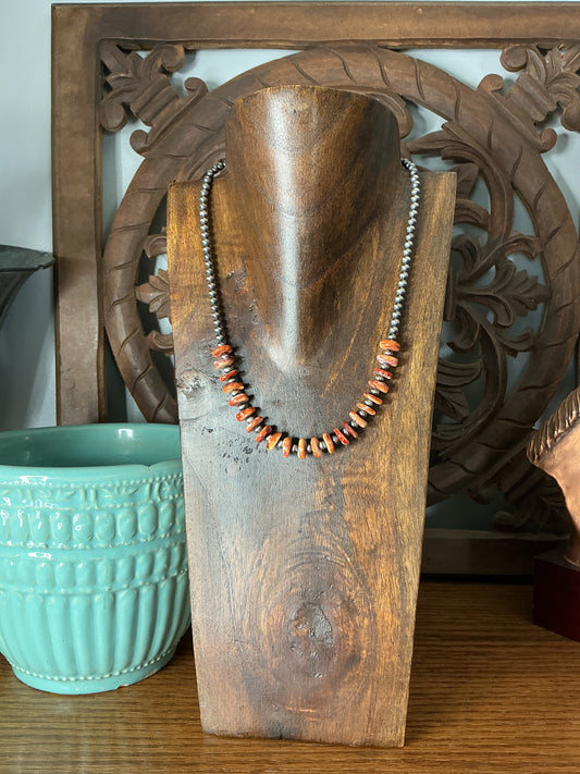 Orange Spiny Necklace