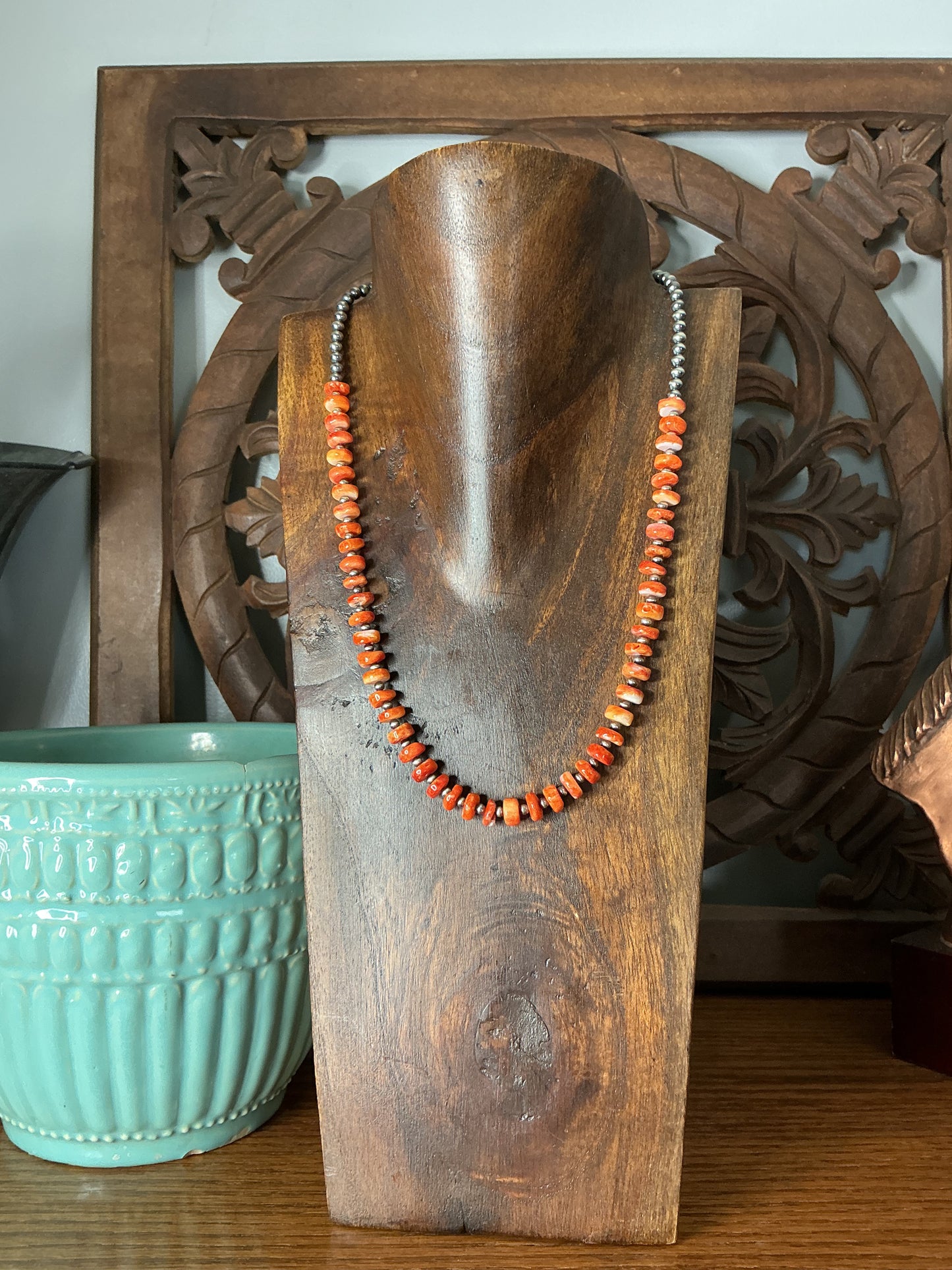 Orange Spiny Necklace
