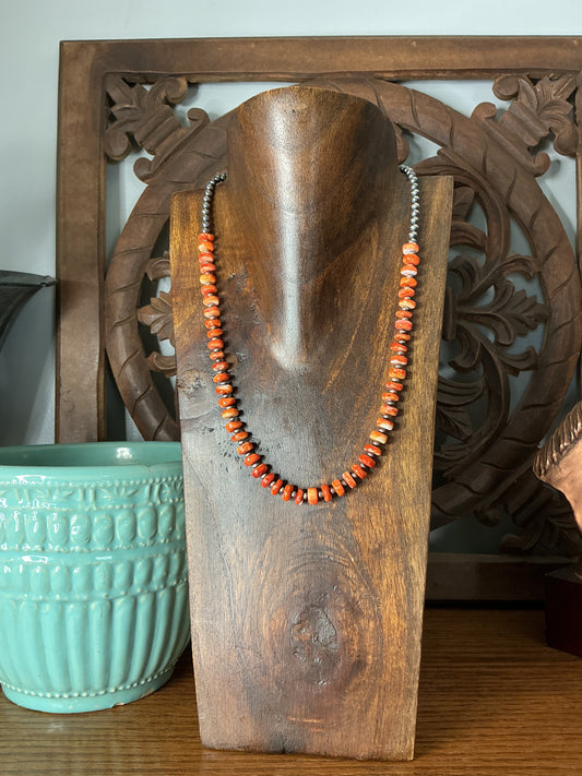 Orange Spiny Necklace