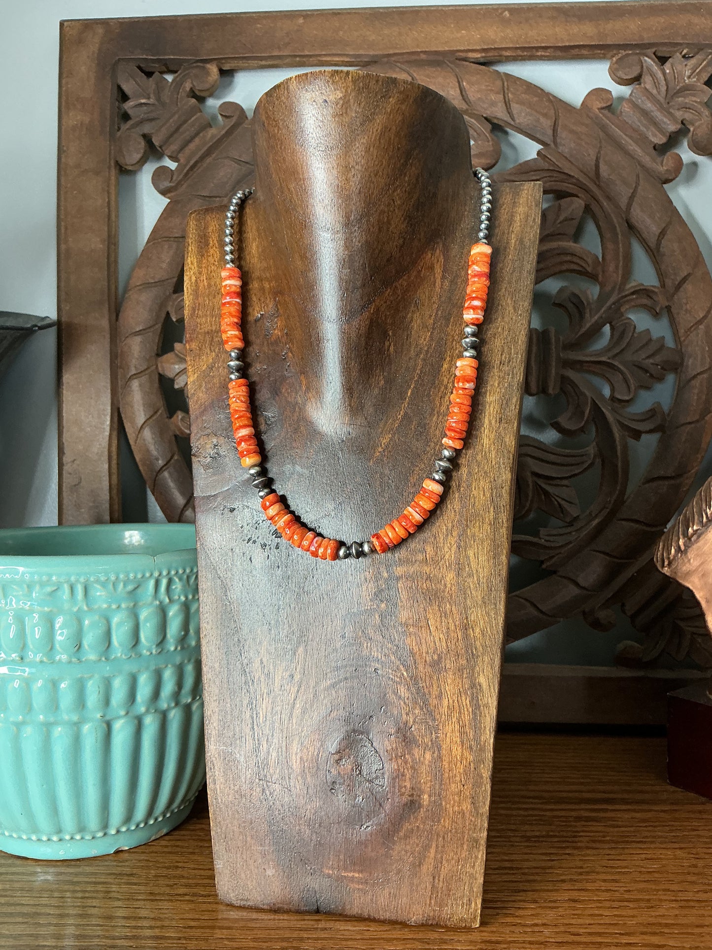Orange Spiny Necklace