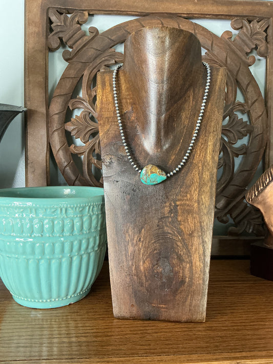 Turquoise Chunk Necklace