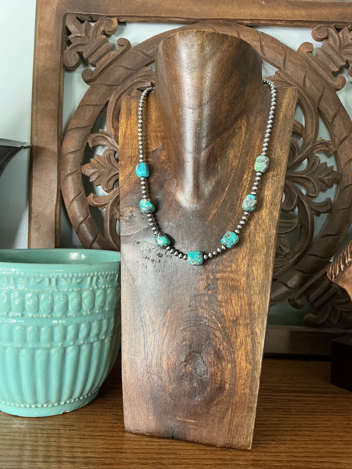 Turquoise Square Necklace