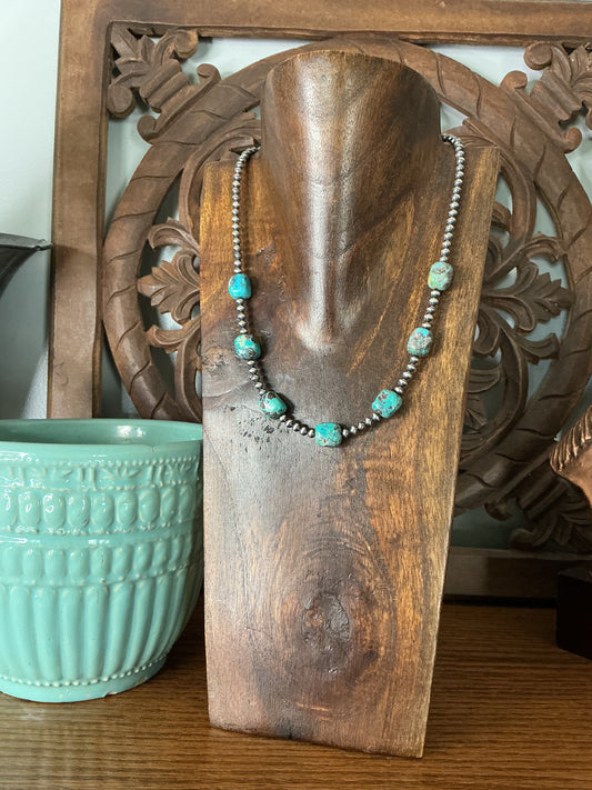Turquoise Square Necklace