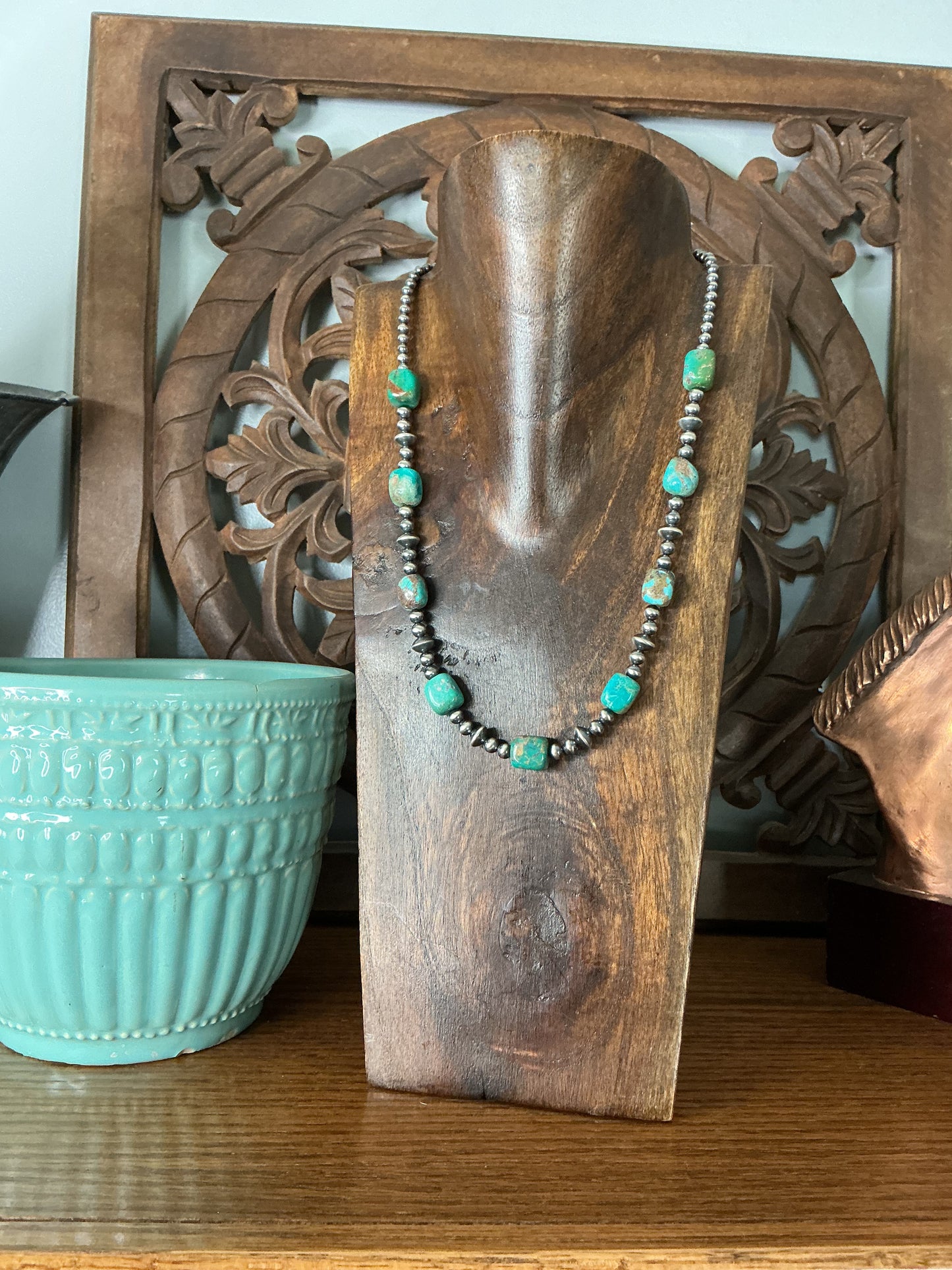 Turquoise Square Necklace