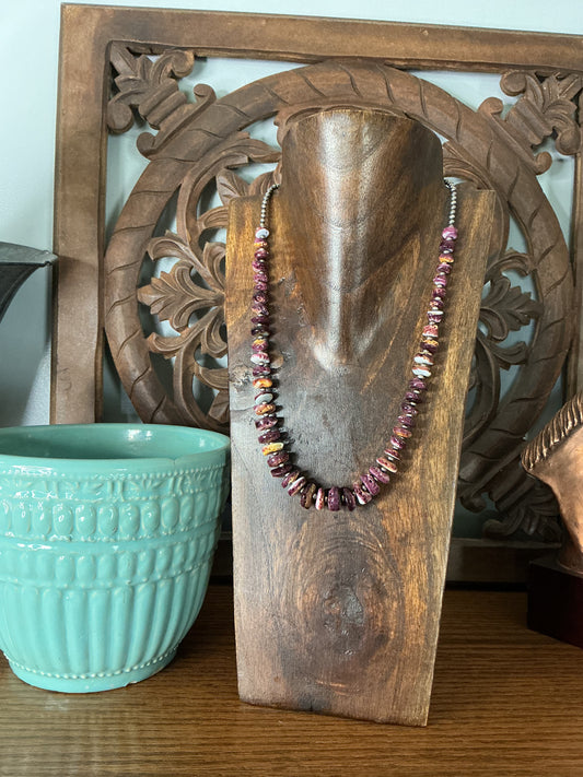 Purple Spiny Graduated Necklace
