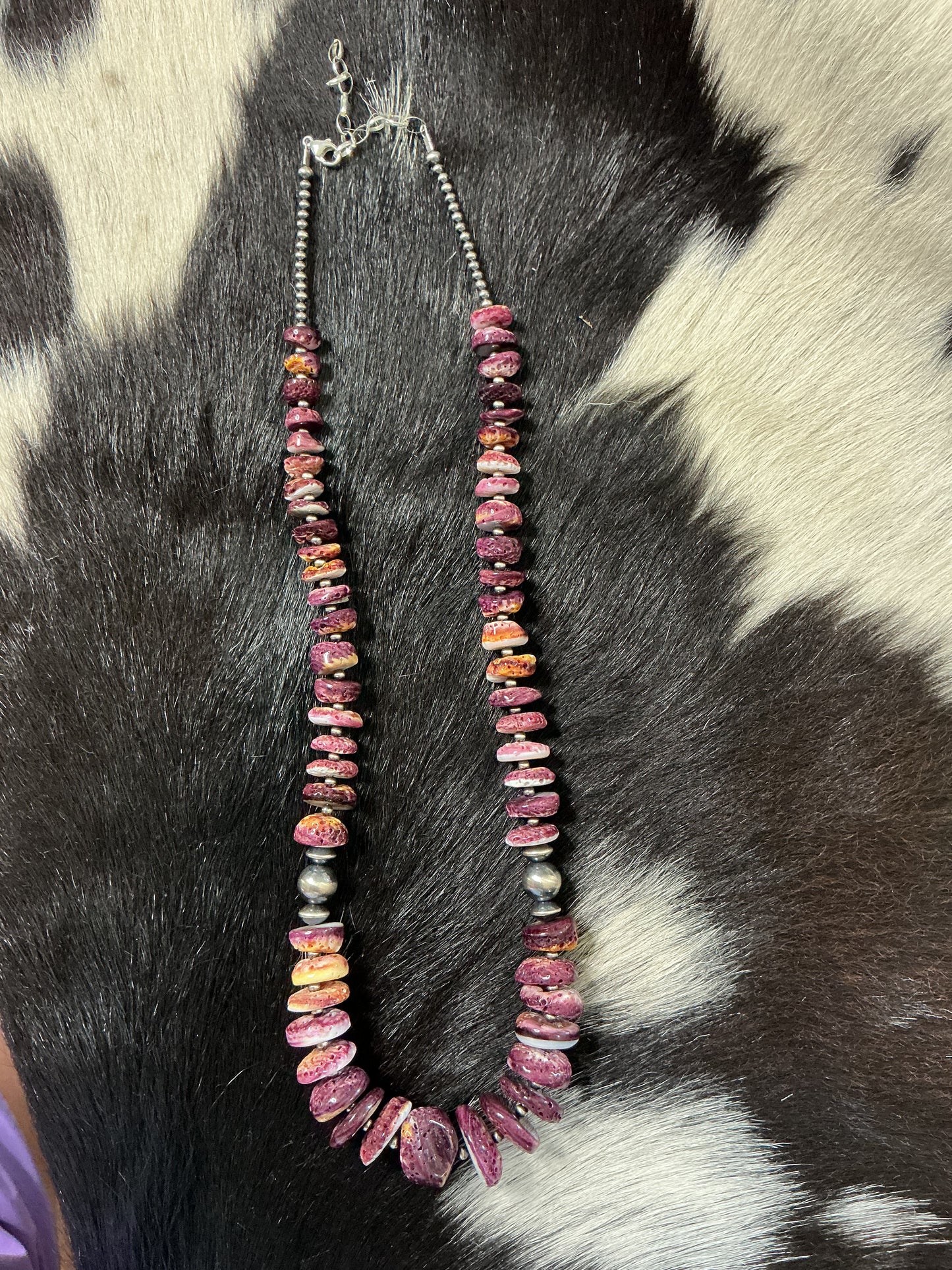 Purple Spiny Statement Necklace