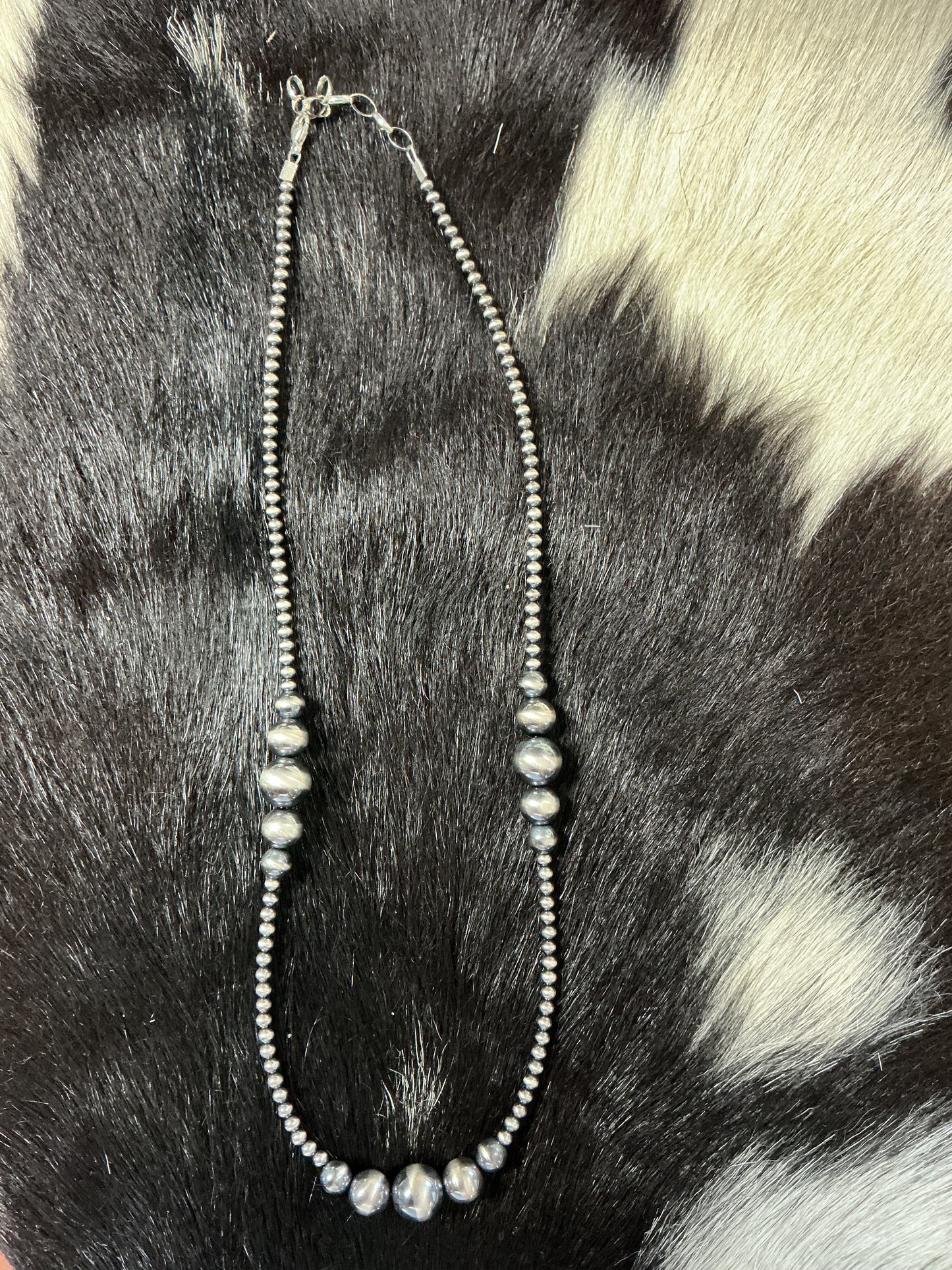 Graduated 3mm to 10mm Sterling Silver Pearls
