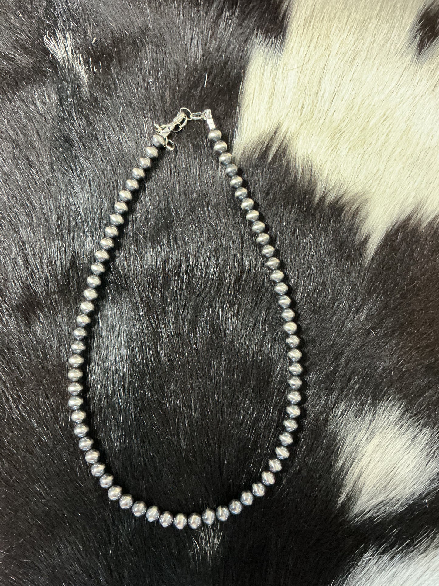 6mm Sterling Silver Pearl Necklace