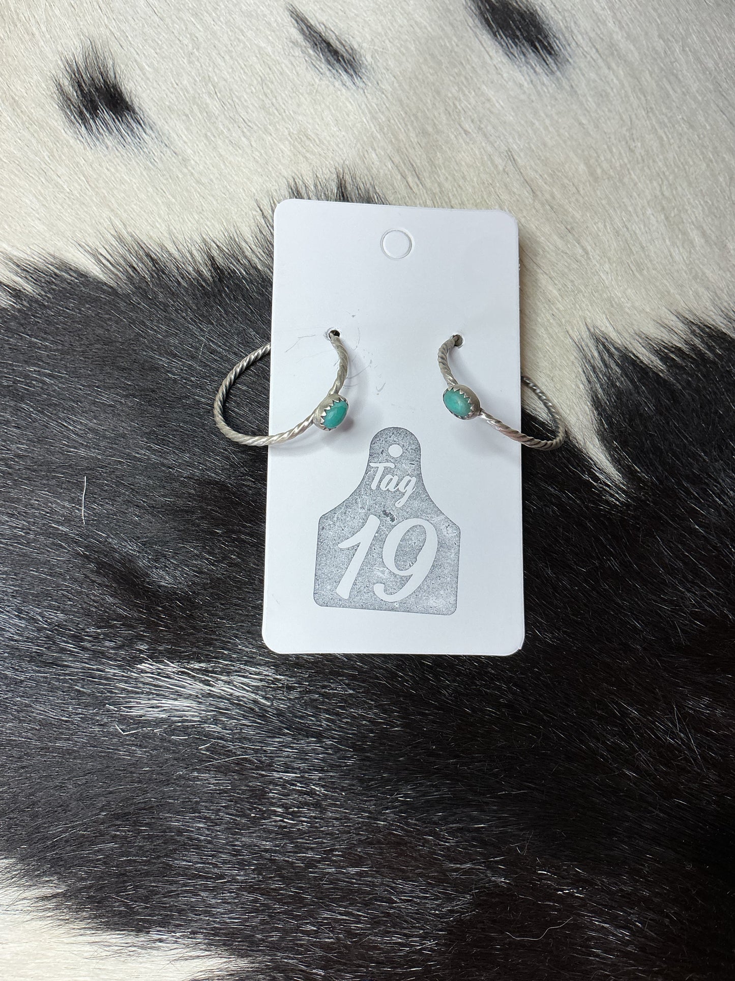 Turquoise Hoop Earrings