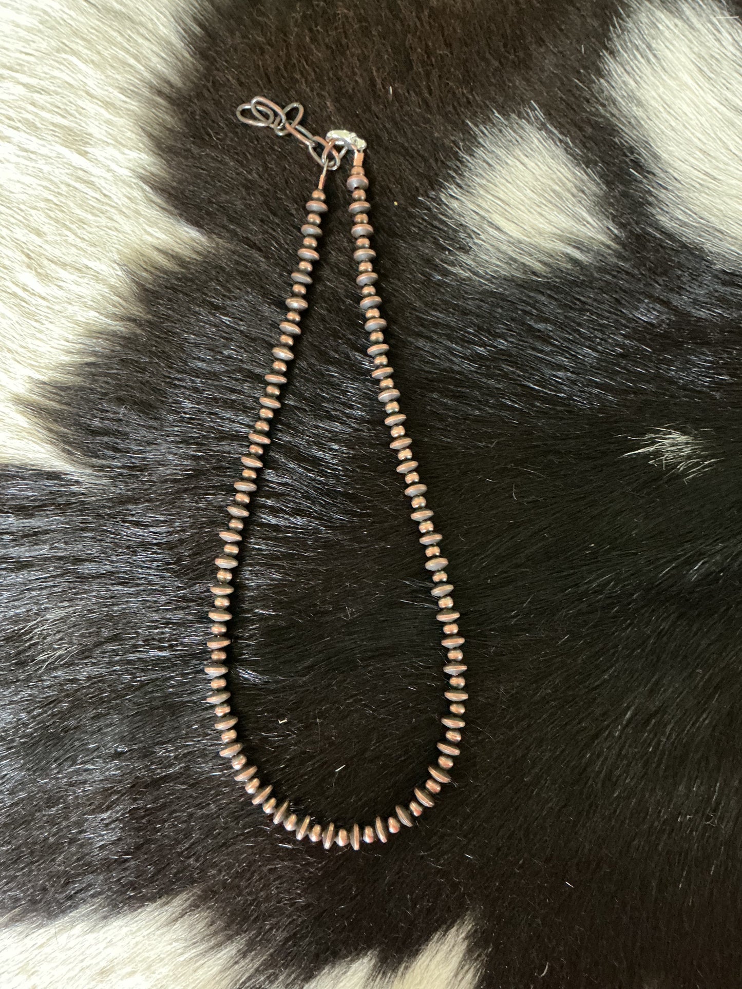 4mm Copper Pearl & Saucer Necklace