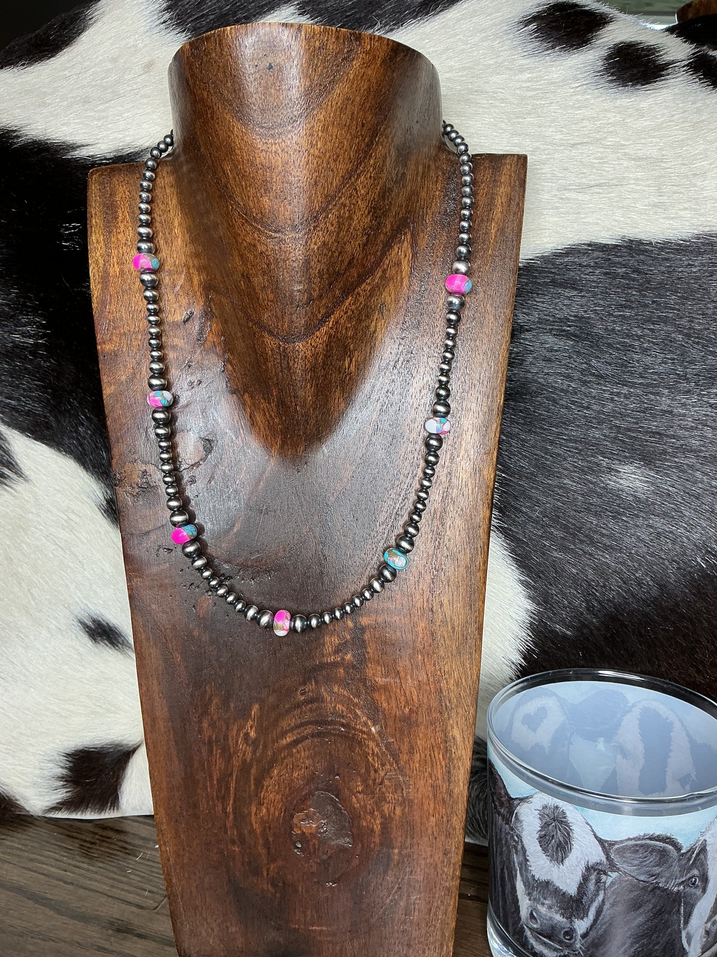 Cotton Candy Sterling Silver Necklace
