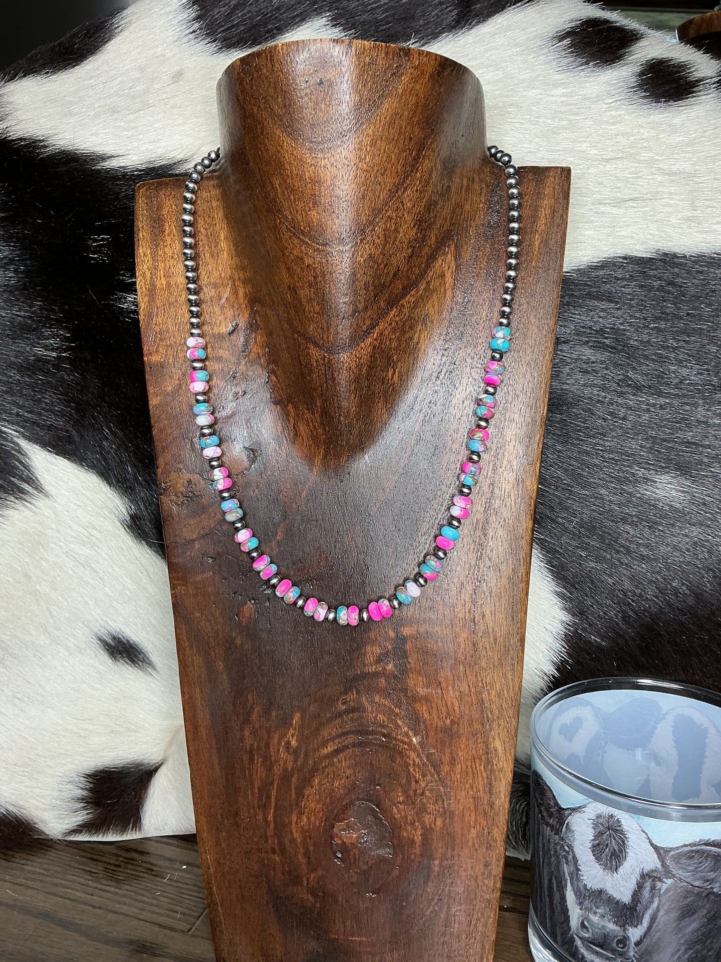 Cotton Candy Sterling Silver Necklace