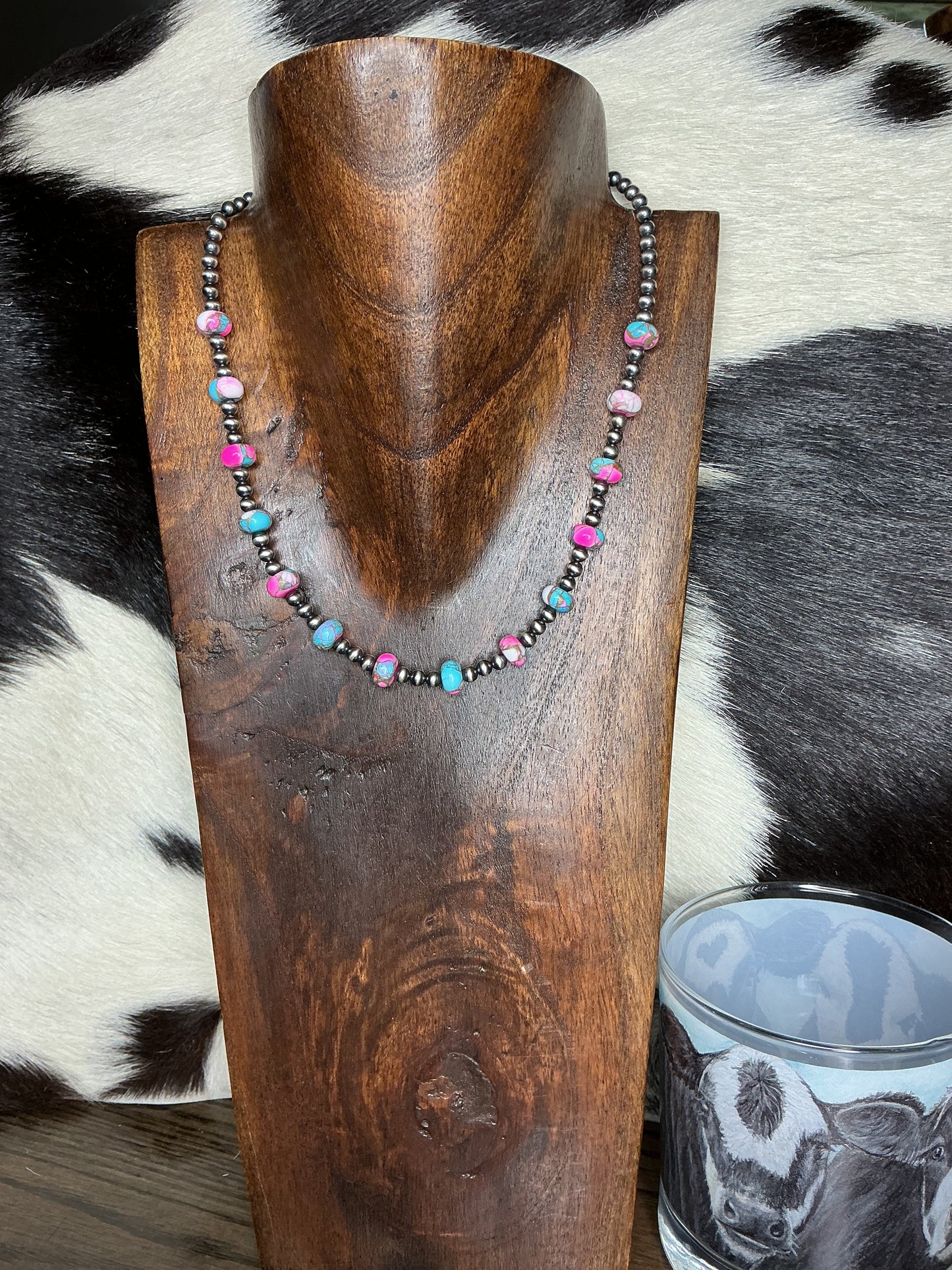 Cotton Candy Sterling Silver Necklace