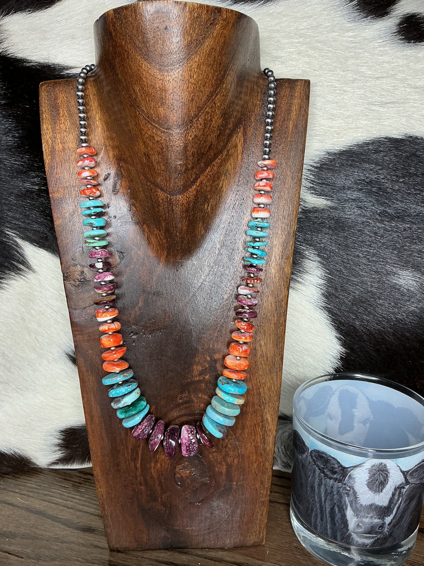 Multi-Stone Sterling Silver Necklace