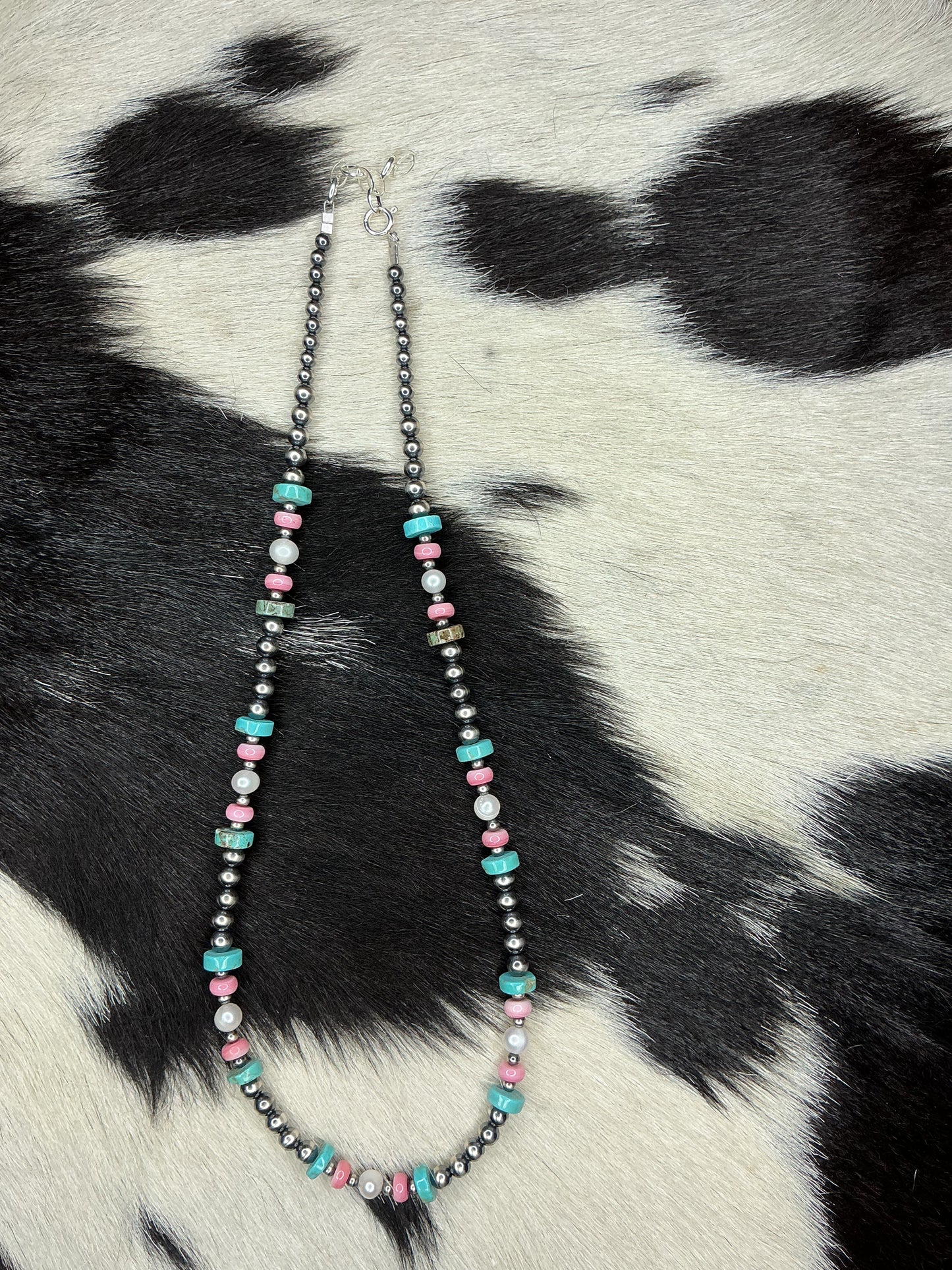 Multi-Stone Sterling Silver Necklace