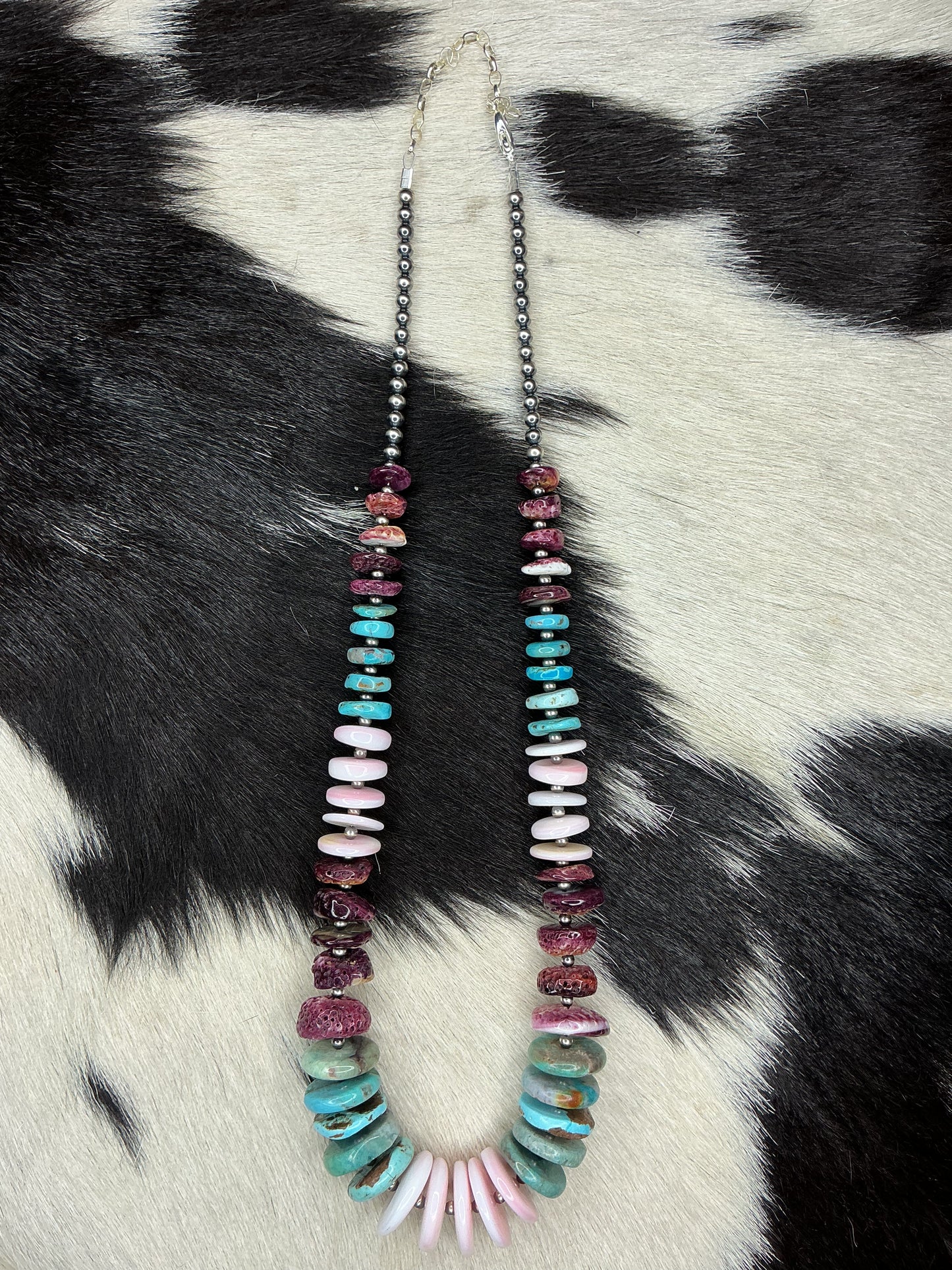 Multi-Stone Sterling Silver Necklace