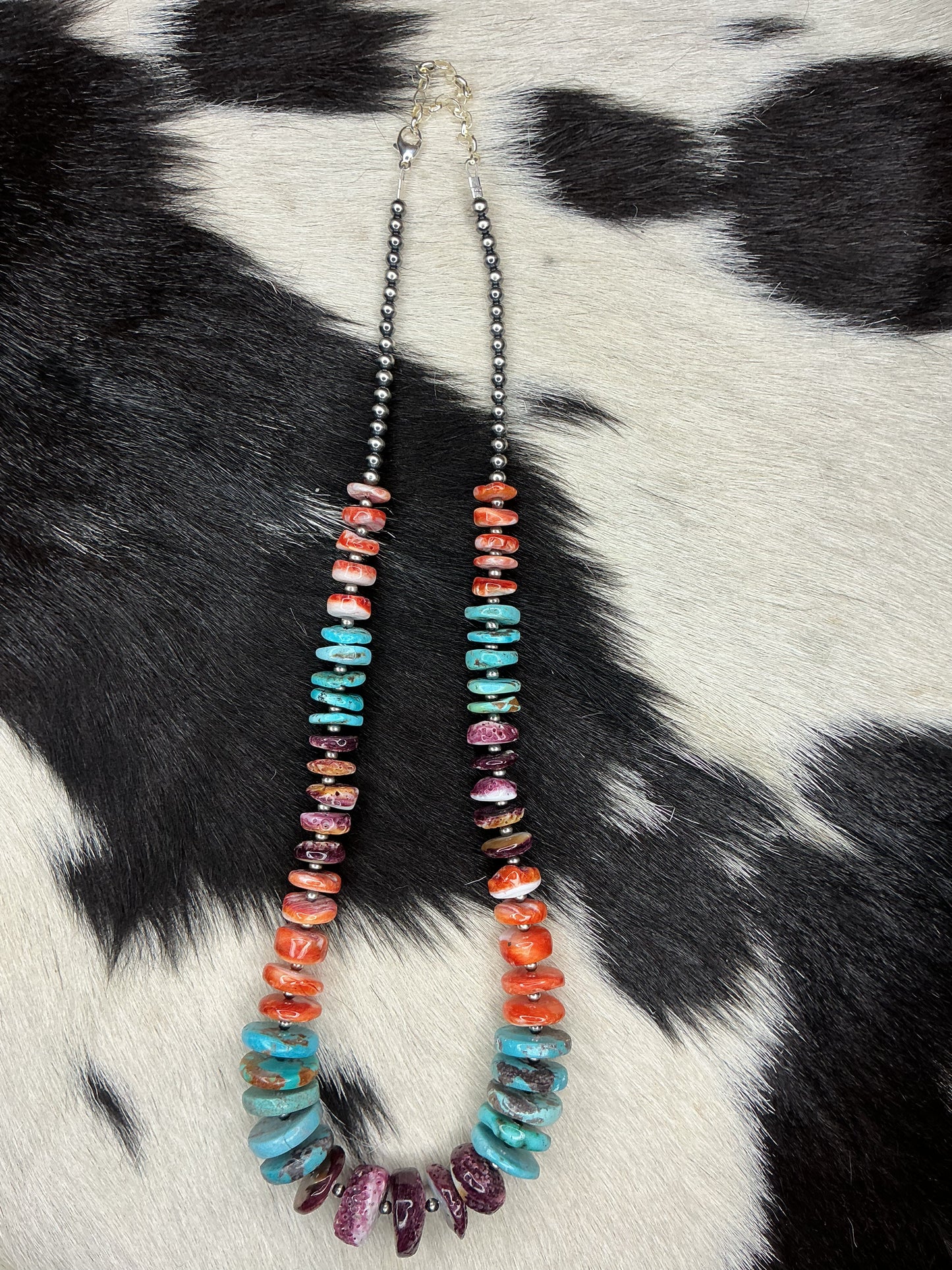 Multi-Stone Sterling Silver Necklace