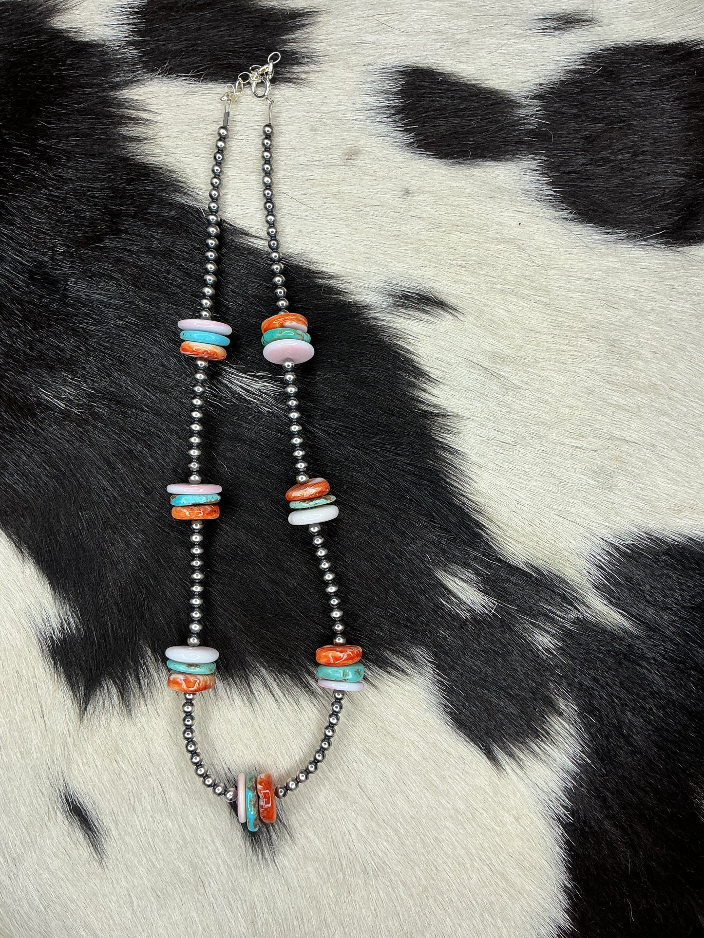 Multi-Stone Sterling Silver Necklace