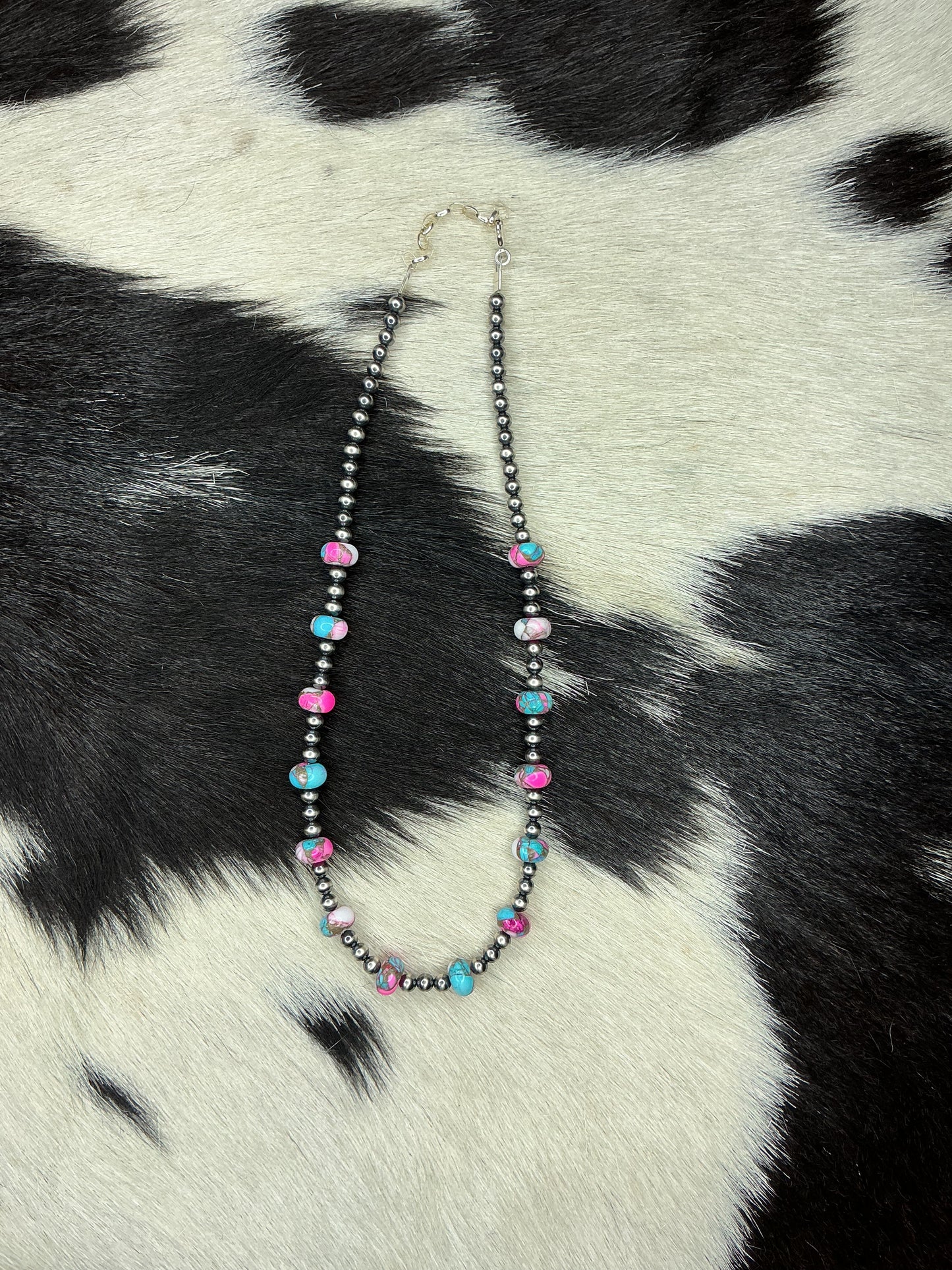Cotton Candy Sterling Silver Necklace
