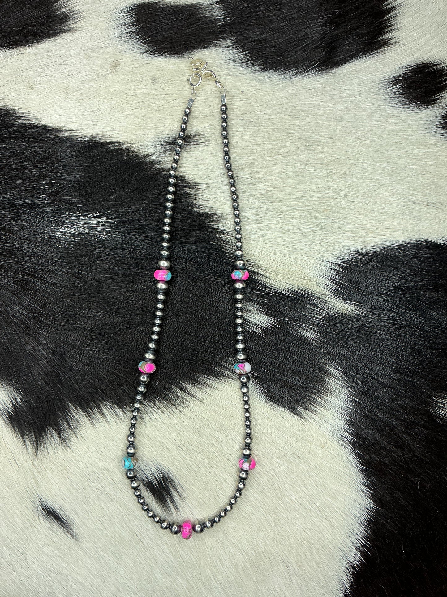 Cotton Candy Sterling Silver Necklace