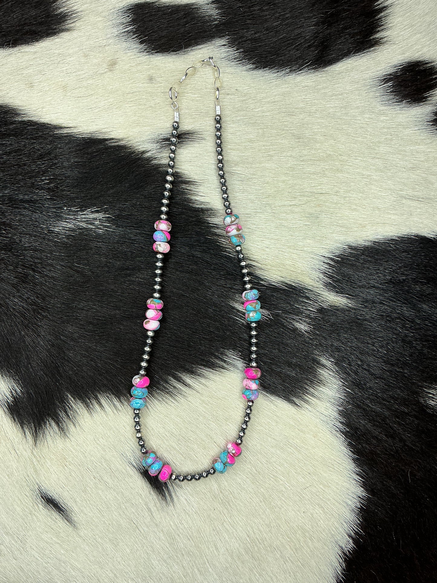 Cotton Candy Sterling Silver Necklace