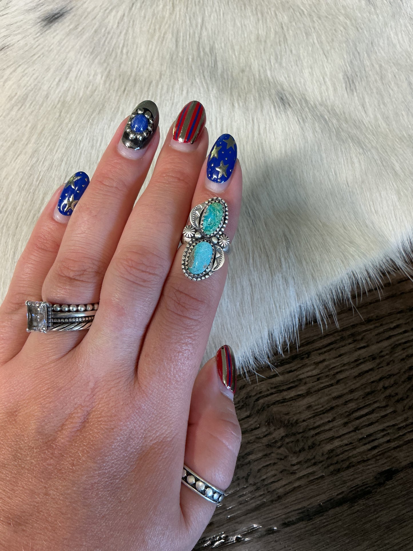 Turquoise Multi Stone Ring