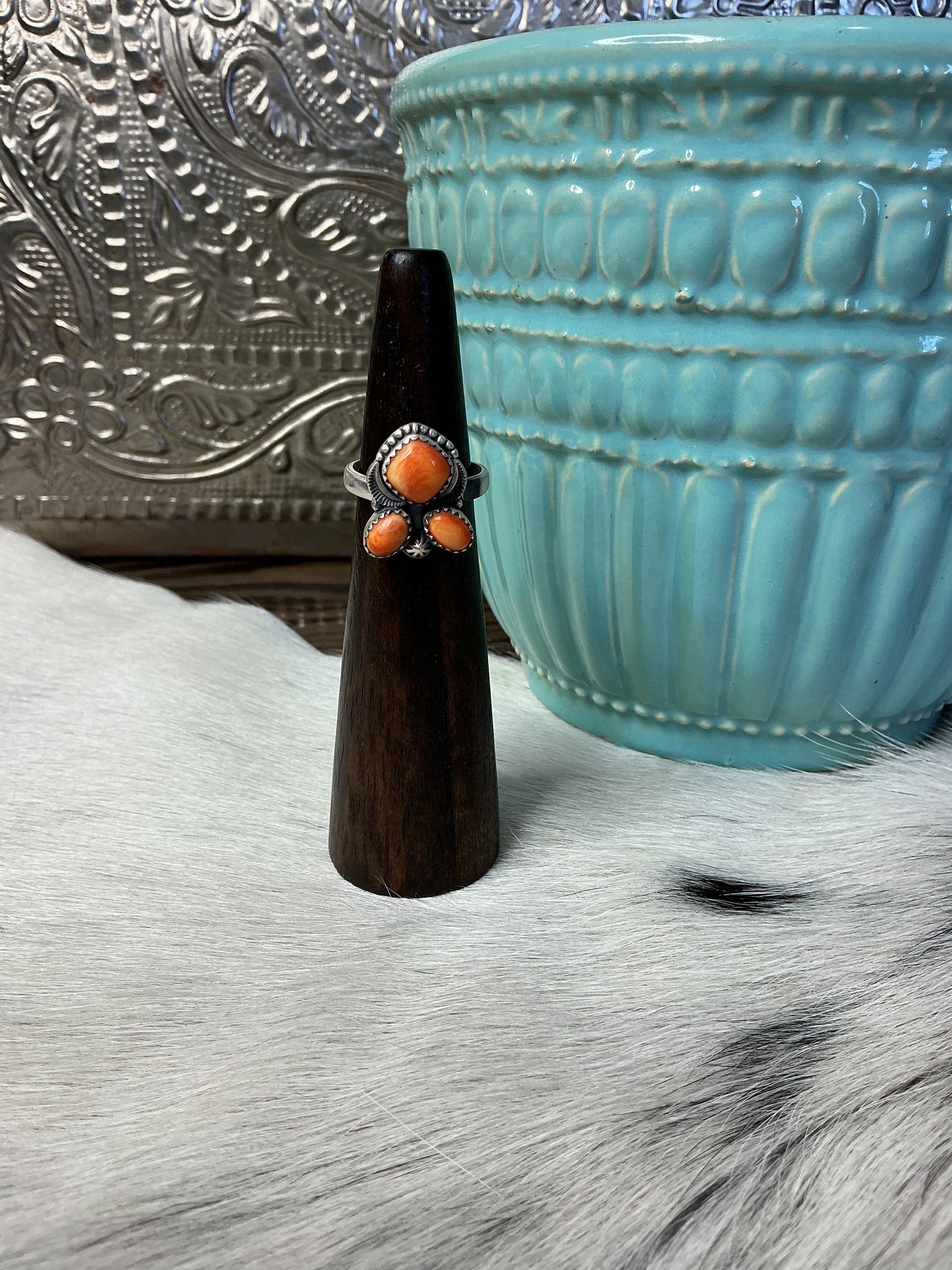 Orange Spiny Ring