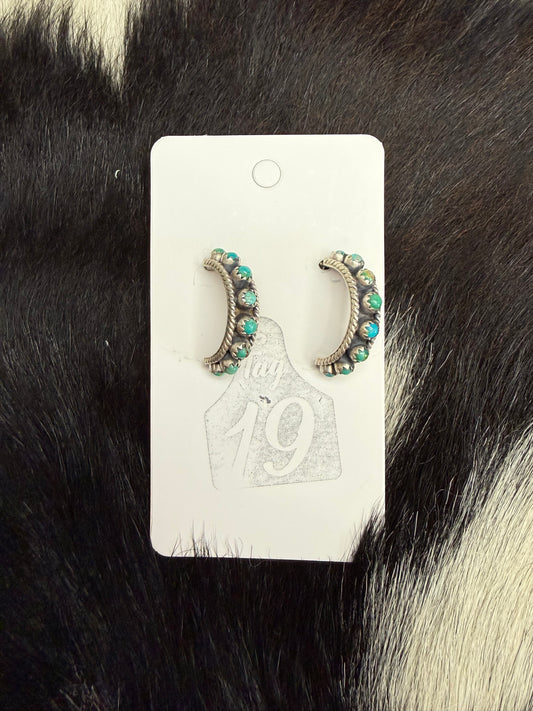 Turquoise Hoop Earring