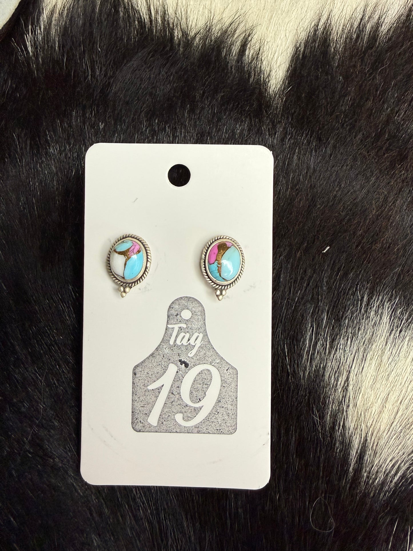 Cotton Candy Studs