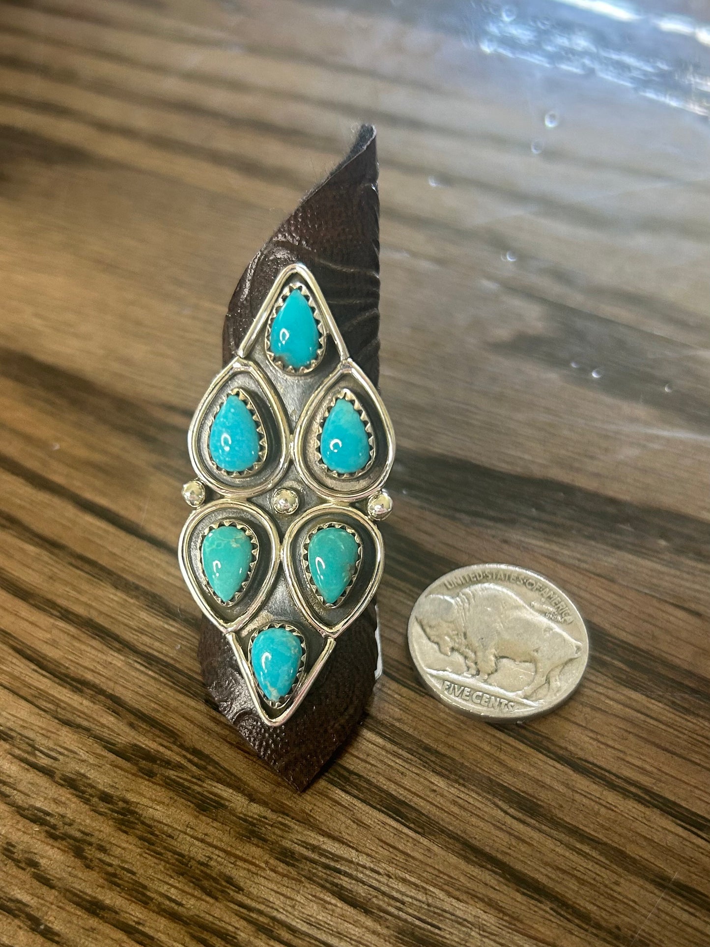 6 Stone Turquoise Ring